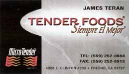 Micro Tender Tender Foods